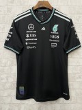 2025 F1 Mercedes Black T-Shirts Racing Suit