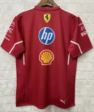2025 F1 Ferrari Red T-Shirts Racing Suit