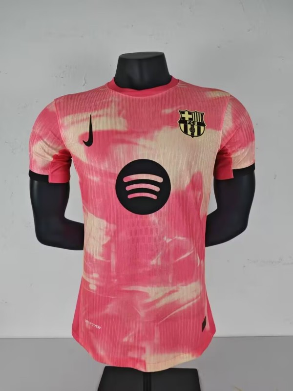 Mens Barcelona pink Player Special Edition soccer jersey 2025/26