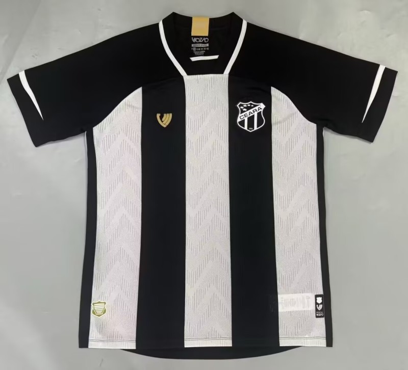 2025-26 Mens Ceara Sporting Club home Black soccer jersey