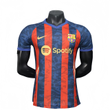 2025-26 Mens Barcelona Red Blue Player version soccer jersey