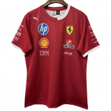 2025 F1 Ferrari Red T-Shirts Racing Suit