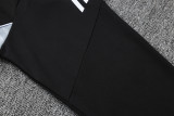 25-26 Argentina Black Half Pull Tracksuit