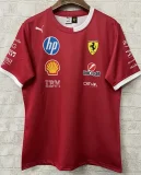 2025 F1 Ferrari Red T-Shirts Racing Suit