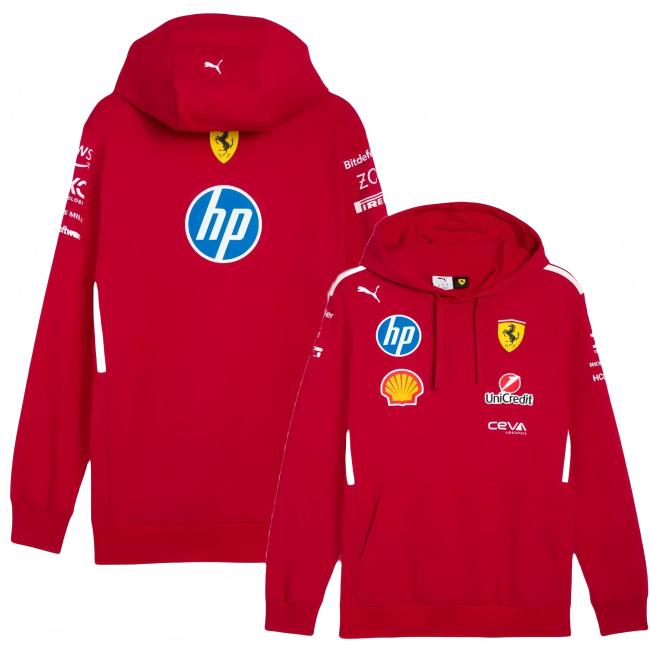 2025 F1 Ferrari Red Hoody