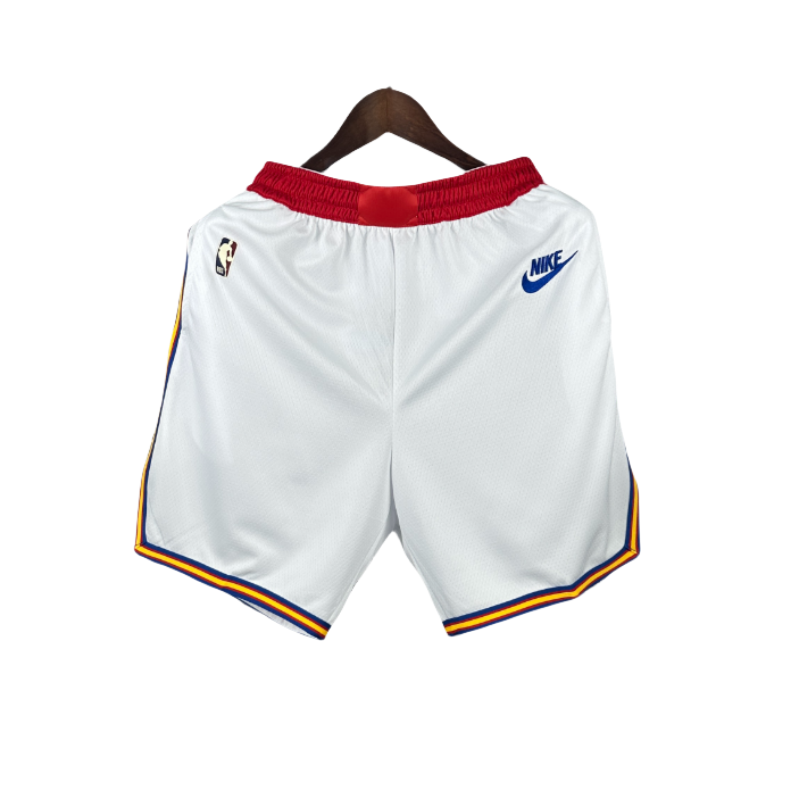 24-25 WARRIORS White Retro Top Quality NBA Pants