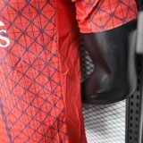 2025-26 Mens PSG red Special Edition Player Pre match uniform Soccer Jersey