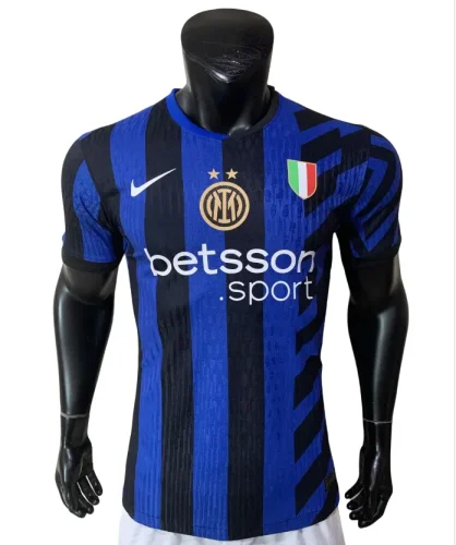 Mens Inter Milan home Jersey Player version blue 2425