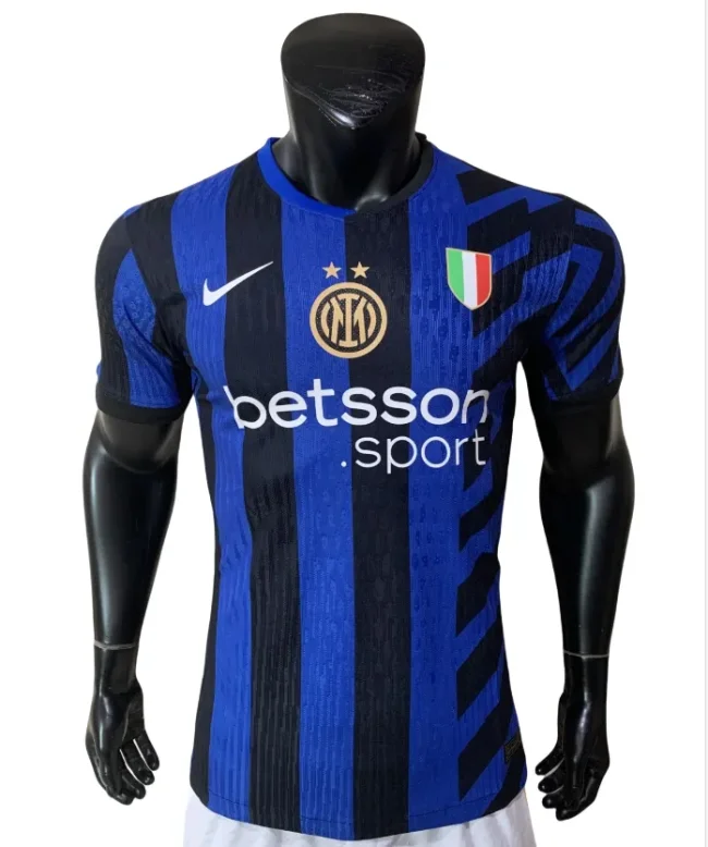Mens Inter Milan home Jersey Player version blue 2425