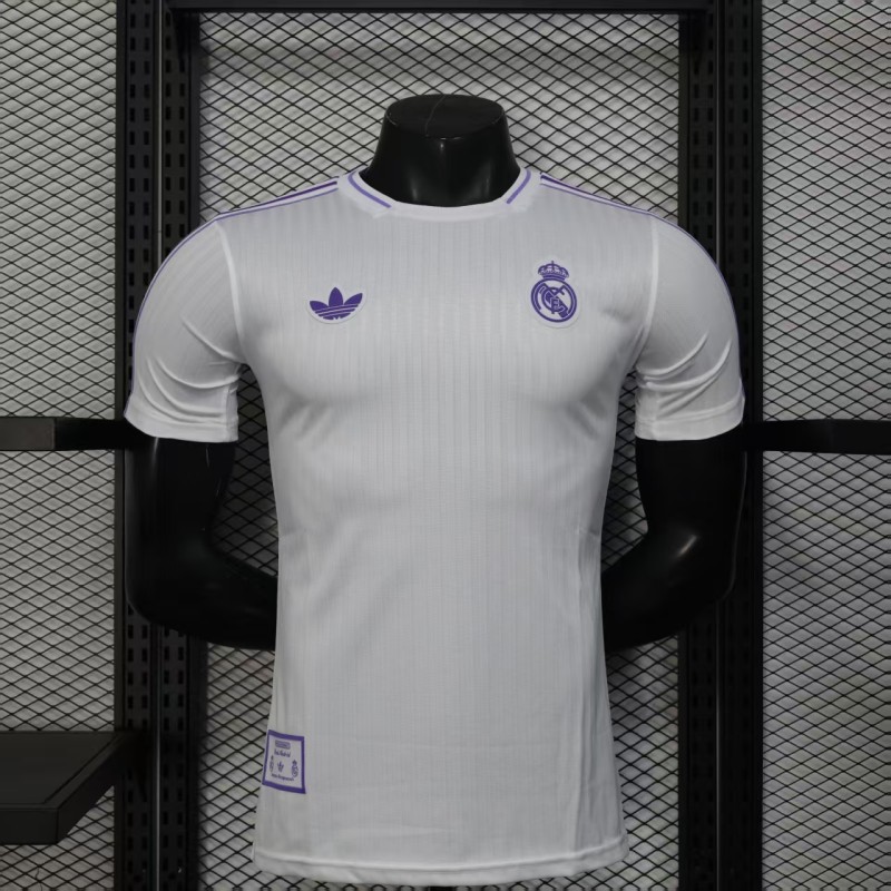 Mens Real Madrid white Player Special Edition soccer jersey 2025-26