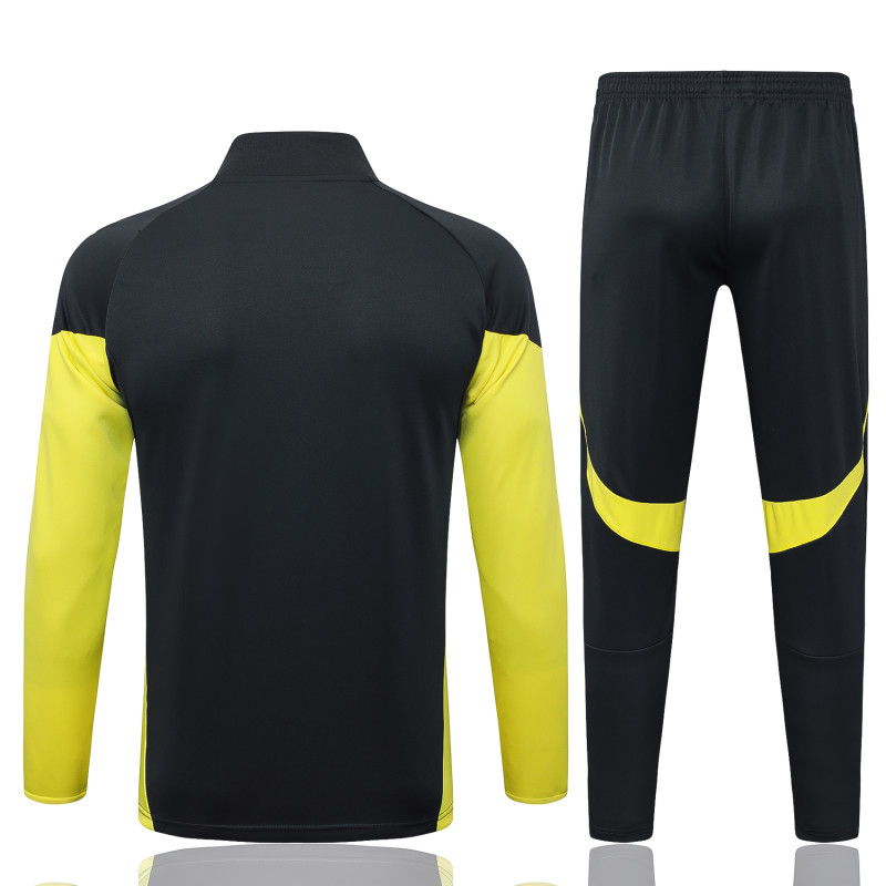 2025-26 Mens Real Madrid black yellow Jacket Training Suit       A2547#