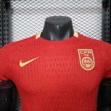 Men’s China home red  Player soccer jersey 2526
