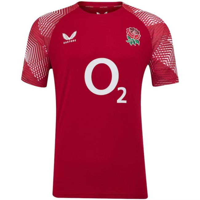 25-26 England red Rugby Jersey