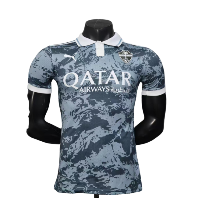 Mens Al-Ahli Saudi grey Player Special Edition soccer jersey 2025-26