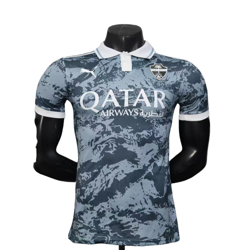 Mens Al-Ahli Saudi grey Player Special Edition soccer jersey 2025-26