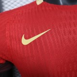 Men’s China home red  Player soccer jersey 2526