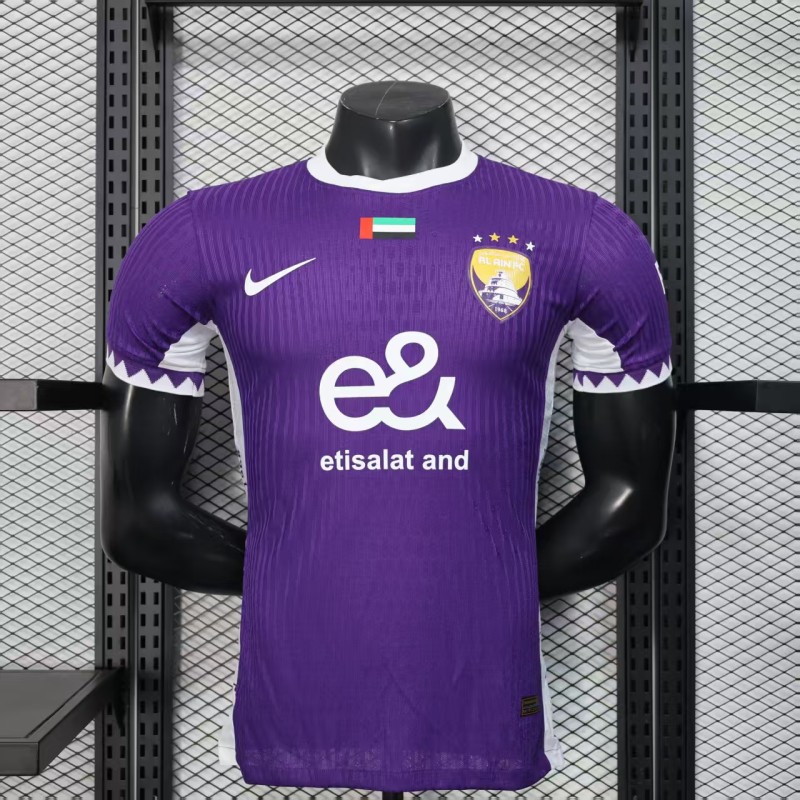 Mens Al Ain FC  Player version Purple soccer jersey 2526
