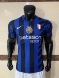 Mens Inter Milan home Jersey Player version blue 2425