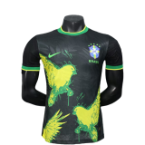 2025-26Mens Brazil Special Edition black Player version soccer jersey
