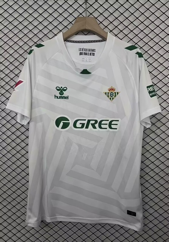 Mens Real Betis goalkeeper white  Soccer Jersey 2025-26