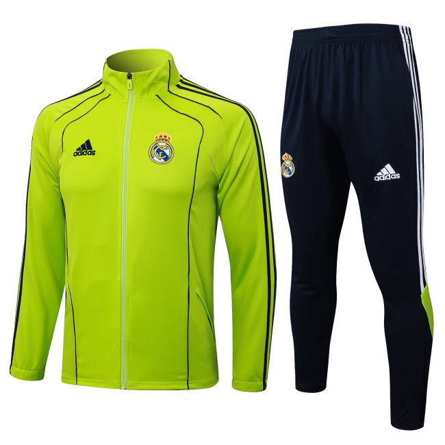 2025-26 Mens Real Madrid Grass green Jacket Training Suit       A2550#