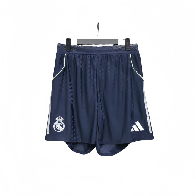 2025-26 Mens Real Madrid Player  away black Shorts