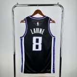 23-24 Kings LAVINE #8 Black Top Quality Hot Pressing NBA Jersey