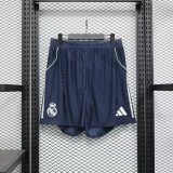 2025-26 Mens Real Madrid Player  away black Shorts