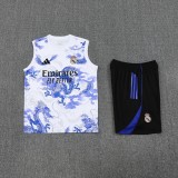 2025-26 Mens  Real Madrid vest Training Short Suit