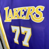 Lakers DONCIC #77 Purple Top Quality Hot Pressing NBA Jersey