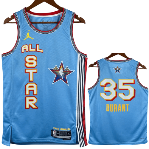 25-26 ALL-STAR DURANT #35 Light blue Top Quality Hot Pressing NBA Jersey