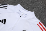 2526 Mens Ajax white Half-pull Training suit