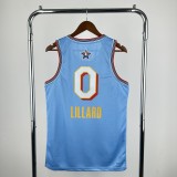 25-26 ALL-STAR LILLARD #0 Light blue Top Quality Hot Pressing NBA Jersey