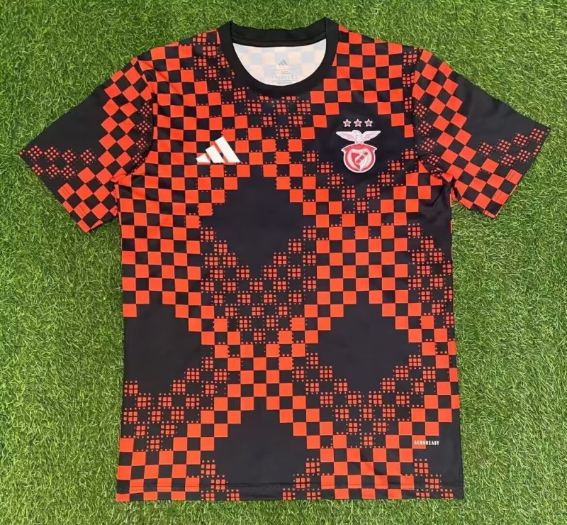 Mens Benfica  orange  Fans Soccer Jersey 2025-26