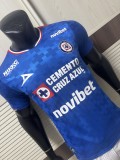 2025-26 Mens Cruz Azul  Player  home blue soccer Jersey