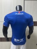 2025-26 Mens Cruz Azul  Player  home blue soccer Jersey
