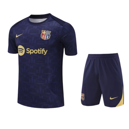 2025-26 Kids Barcelona blue soccer jersey
