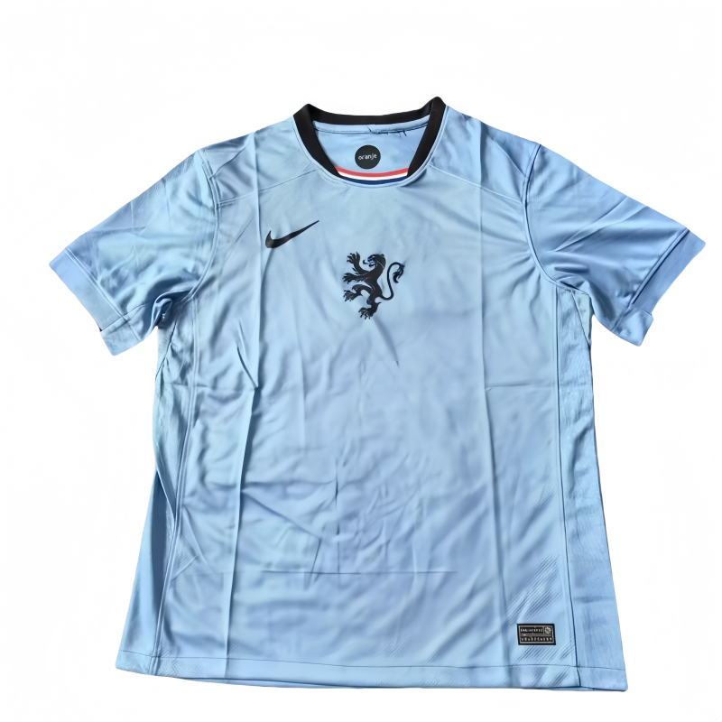 2526 Mens Netherlands away blue soccer jersey