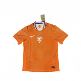 Mens Netherlands home orange soccer jersey 2526