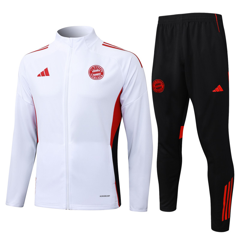 2025-26 Mens Bayern Munich jacket white Training suit  A2558#