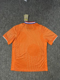 Mens Netherlands home orange soccer jersey 2526