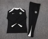 2025-26 Mens Half-pull Chelsea black Training suit