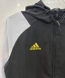 2025-26 Mens Real Madrid black windbreaker
