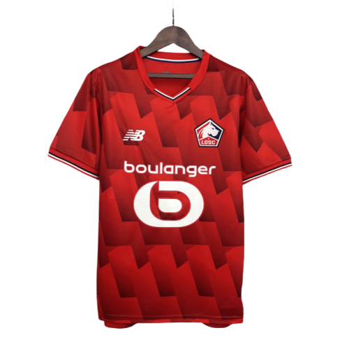 2025-26 Mens Lille Home  red Soccer Jersey