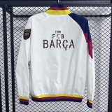 2025-26 Mens Barcelona white Jacket Windbreaker