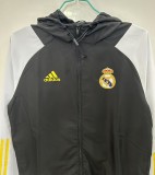2025-26 Mens Real Madrid black windbreaker