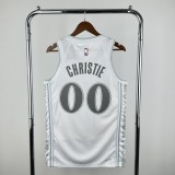 25-26 Dallas Mavericks CHRISTIE #00 White City Edition Top Quality Hot Pressing NBA Jersey