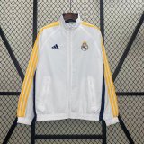 2025-26 Mens Real Madrid  white Double sided Windbreaker