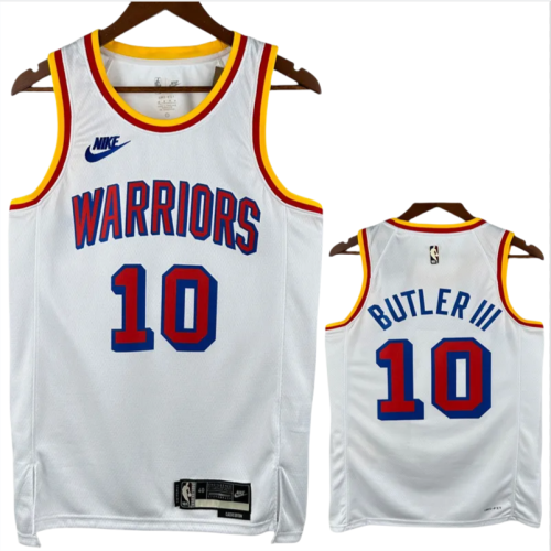 24-25 WARRIORS BUTLERIII #10 White Retro Top Quality Hot Pressing NBA Jersey