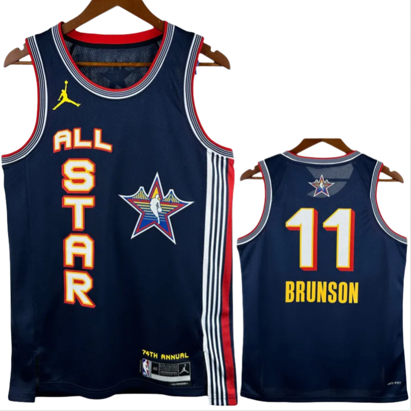 25-26 ALL-STAR BRUNSON #11 Royal blue Top Quality Hot Pressing NBA Jersey